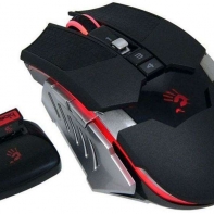 купить Мышь игровая беспроводная Bloody RT5Warior BLACK Оптическая 2,4G USB 4000 CPI в Алматы фото 1