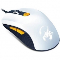 купить Компьютерная мышь, Genius, Scorpion M8-610, Игровая, Оптическая 10000dpi, 6 кнопок, Проводная 1,8м, USB, Бело-Оранжевая в Алматы фото 2
