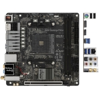 купить Материнская плата ASRock B450 GAMING-ITX/AC AM4 2xDDR4 4xSATA3 M.2 HDMI DP M-ITX в Алматы фото 1