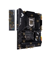 купить Материнская плата ASUS TUF GAMING H570-PRO LGA1200 4xDDR4 6xSATA3 RAID 3xM.2 HDMI DP ATX в Алматы фото 2