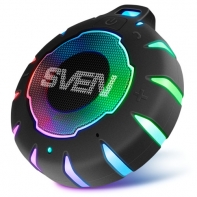 купить SVEN PS-95, черный, акустическая система (1.0, мощность 7 Вт (RMS), Bluetooth, встроенный аккумулято в Алматы фото 2