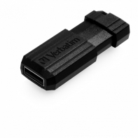 купить USB Флеш 128GB 2.0 Verbatim 049071 Pinstripe черный в Алматы фото 1