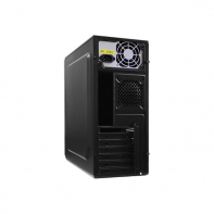 купить MiniTower, 2,5* x 3,  3,5* x 2 or 1 x 2,5* + 2 x 3,5*; Expansion Slots x 4; USB 2.0 x 2; 308 x 355 x 80 mm, Steel 0,4 mm; Micro-ATX, Mini-ITX; Black; PC 400W (20+4pin, 4pin, 2 x SATA, 2 x IDE), FAN: back 80 mm, side cover 120 mm. в Алматы фото 3