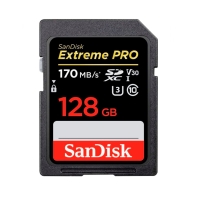купить SANDISK Extreme PRO 128GB V60 UHS-II SD cards, 280/100MB/s,V60,C10,UHS-II в Алматы фото 1