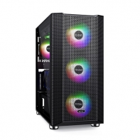 купить Компьютерный корпус PCCooler Master ME200 MESH, Без БП, USB3.0x1/USB2.0x2, Black, ATX Midi в Алматы фото 1