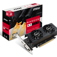 купить Видеокарта MSI Radeon RX 550, 2GB GDDR5 128-bit DVI HDMI RX 550 2GT LP OC в Алматы фото 1