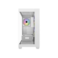купить Компьютерный корпус FSP S340, Без БП, 2xUSB3.0, 3xFAN120 ARGB, 2xGlass, White, ATX в Алматы фото 3