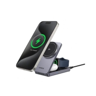 Купить Беспроводная зарядка Ugreen W707 45025 3-in-1/15W Magnetic Wireless Charger for Apple Iphone/AirPods/Watch Алматы