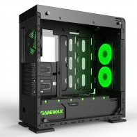 купить Корпус Gamemax M909 Vega Black Tempered Glass (RGB Fan + Logo + PSU strip cover Included) ATX 5*5,25 4*3,5 4*2,5 7слот VGA445мм CPU170мм Сталь1,7мм (210мм 516мм 491мм (ШxВxД)) (Передняя панель: 2xUSB2.0 + 2xUSB3.0 / наушники + микрофон (HD)) в Алматы фото 2