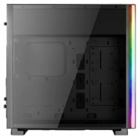 купить Кейс, Aerocool, GLO, SSI-CEB/ATX/micro ATX/mini-ITX, USB2*3.0, HD-Audio+Mic, Кулер 12см, Высота процессорного кулера до 160 мм, Толщина 0,7мм, Без Б/П, Чёрный в Алматы фото 3