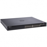 купить Сетевой коммутатор Dell Networking S3124, L3, 24x 1GbE, 2xCombo, 2x 10GbE SFP+ fixed ports, Stacking, IO to PSU airflow, 1x AC PSU в Алматы фото 1