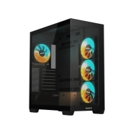 Купить Компьютерный корпус GigaByte C500 PANORAMIC STEALTH, Без БП, 2xUSB3.0/Type-C, 4xARGB, Black, ATX Алматы