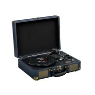 купить Проигрыватель виниловый Ritmix LP-160B Dark Blue в Алматы фото 2