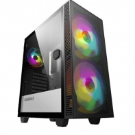 купить Корпус ПК без БП GameMax Aero <ATX, Tempered glass, 2x200mm, 1x120mm, ARGB, USB3.0x1, 360*210*440mm> в Алматы фото 3
