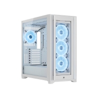 Купить Case ATX midi tower Corsair, iCUE 5000X RGB QL Edition, CC-9011233-WW(без БП), white Алматы