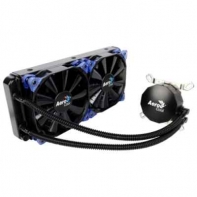 купить Водяное охлаждение, Aerocool, Likai 240, 350W, Intel 2011/1366/1151/1150/1155/1156 и AMD FM2+/FM2/FM1/AM3+/AM3/AM2+/AM2, 2*120мм вентилятора, Воздушный поток 27.2-56.4CFM, Чёрный в Алматы фото 1