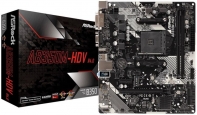 купить Материнская плата ASRock AB350M-HDV R4.0 Socket AM4, B350, 2xDDR4 (3200+), 4xSATA3 RAID, 1xUltraM.2, 1xD-Sub, 1xDVI-D, 1xHDMI, 1xPCI-E3.0x16, 1xPCI-E2.0x1, 2xUSB2.0, 1xUSB3, 4xUSB3.1, 1xPS/2, 1xRJ-45, Разъёмы HD-аудио: Линейный вход / Передние динами в Алматы фото 1