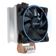 купить PCcooler GI-X4B, синий, 4-пин, 115X/775/AM4-FM2, 26.5дБ, 1000-1800 об/мин, Al+тепл.трубки, 145W в Алматы фото 1