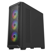 купить Компьютерный корпус FSP CMT591A, Без БП, 2xUSB3.0, 4xFAN120 ARGB, Tempered Glass, Black, E-ATX в Алматы фото 3