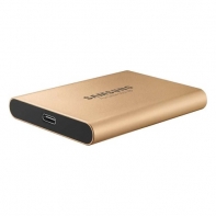 купить Внешний SDD Samsung T5 500Mb MU-PA500G/WW USB 3.1 Gen 2 Type-C Аппаратное AES 256-битное шифрование Цвет: Rose Gold в Алматы фото 2