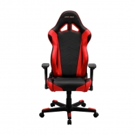 купить Игровое компьютерное кресло, DX Racer,  OH/RE0/NR, ПУ экокожа, Вид наполнителя: губчатая пена высокой плотности (54 кг/м?), Металлическая основа кресла, Механизм качания: топ-ган, Прорезиненные колеса в комплектации, Черный-красный в Алматы фото 2