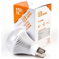 купить Светодиодная лампа, iPower, IPHB12W4000KE27, 12Вт, 4000K (Белый Свет), Цоколь E27, Яркость свечения 960LM, Размер: 80*135 мм, Алюминий, Поликарбонат, Белый в Алматы фото 1