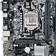 купить Материнская плата ASUS PRIME B250M-K LGA1151 iB250 2xDDR4 6xSATA3 1xDVI 1xD-Sub 4xUSB3.0 2xUSB2.0 2xPS/2 mATX BOX. Инновационная mATX-плата для платформы Intel LGA 1151 со светодиодной подсветкой, поддержкой памяти DDR4 2400 МГц, разъемом M.2, портам в Алматы фото 1