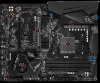купить Материнская плата GIGABYTE X570 GAMING X AM4 X570 2xPCI-E+HDMI GbLAN SATA RAID ATX 4DDR4 в Алматы фото 2