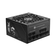 купить БП ATX 850W MSI MPG A850GS PCIE5, Gold, 13.5sm f, 20+4/24+8+8, 8SATA, 4molex, 6x6+2p+16p PCI-E в Алматы фото 1