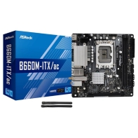 купить Материнская плата ASRock B660M-ITX/AC LGA1700 2xDDR4 4xSATA RAID M.2 HDMI DP 5xUSB3.2 mITX в Алматы фото 2