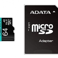 купить Карта памяти MicroSD 64GB UHS-I U3 V30S A2 ADATA AUSDX64GUI3V30SA2-RA1 в Алматы фото 1