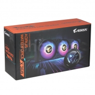 купить Жидкостное охлаждение AORUS WATERFORCE X360, 3x120mm ARGB Fan, 800-2500rpm, LCD Display в Алматы фото 3