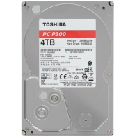купить Жёсткий диск HDD 4 Tb SATA 6Gb/s Toshiba P300 HDWD240UZSVA 3.5* 5400rpm 64Mb в Алматы фото 1