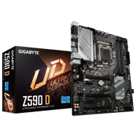 купить Материнская плата GIGABYTE Z590 D, LGA1200, Z590, PCI-Ex 4.0, DP, 2xM.2, 6xSATA в Алматы фото 1