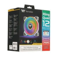 купить Кулер для компьютерного корпуса Thermaltake Riing Quad 12 RGB White (3-Fan Pack) в Алматы фото 3