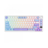 Купить Клавиатура Royal Kludge RK-M75, mechanical, K Silver switch, 81 keys EN/RU, 2,4/BT/cable, Taro Milk Алматы