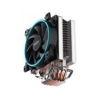 купить PCcooler GI-X5B, синий, 4-пин, 115X/775/AM4-FM2, 26.5дБ, 1000-1800 об/мин, Al+тепл.трубки, 160W в Алматы фото 3