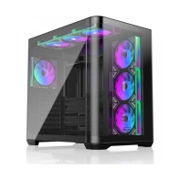 Купить Корпус Raijintek ATREUS BT7, Midi-Tower, TG, 7x120mm ARGB, 2xUSB-A 3.0 + 1xUSB Type-C , E-ATX, ATX, mATX, mITX, Black Алматы