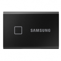 купить Внешний SSD 2000Gb Samsung T7 Touch USB 3.2 Gen.2 (10 Гбит/c)  AES 256 Сенсорная защита MU-PC2T0K/WW в Алматы фото 1