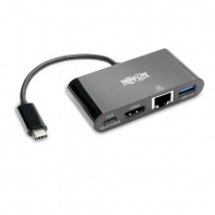 купить Адаптер TrippLite/USB-C Multiport Adapter, 4K HDMI, USB-A Port, Gbe and PD Charging, HDCP, Black в Алматы фото 1