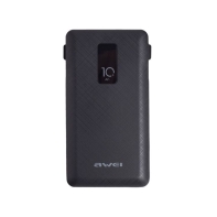 купить Портативный внешний аккумулятор Awei P8K Power Bank 10000mAh Черный в Алматы фото 1