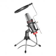 купить Игровой стрим микрофон Defender Forte GMC 300 3,5 мм, провод 1.5 м, НОВИНКА! в Алматы фото 3