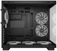 купить Корпус PCCooler C3T500 ARGB BK ATX/MATX/ITX USB3.1 Gen 2 Type-C, USB3.0, USB2.0, 6xFAN ARGB included (1x сзади, 2x сбоку, 3x снизу ), Black в Алматы фото 2
