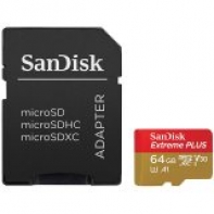 купить SanDisk Extreme Plus microSDXC 64GB + SD Adapter + Rescue Pro Deluxe 170MB/s A2 C10 V30 UHS-I U3; EAN: 619659169473 в Алматы фото 1