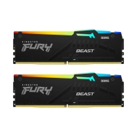 Купить Оперативная память  32GB Kit (2x16) DDR5 6000MHz Kingston FURY Beast RGB XMP CL30 KF560C30BBAK2-32 Алматы