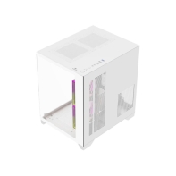 купить Корпус Wintek AQUABOX S05-W TG, Micro ATX, USB 1*3.0/2*2.0, HD Mic, 5*12cm ARGB (контр.   пульт д/у), белый в Алматы фото 3