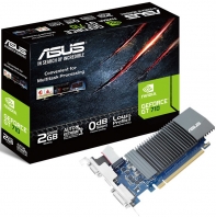 купить Видеокарты ASUS GT 710, GT710-SL-2GD5, Silent, 2Gb/64bit, GDDR5, DVI-D, HDMI 2.0, D-SUB, BOX в Алматы фото 1