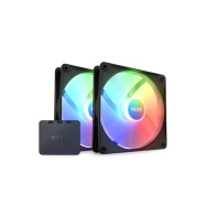 Купить Комплект вентиляторов для корпуса NZXT F 140 RGB Core,14сm,4pin,500-1500 rpm,90.79CFM,34.48dB, Black в Алматы
