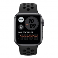 купить Apple Watch Nike Series 6 GPS, 40mm Space Gray Aluminium Case with Anthracite/Black Nike Sport Band - Regular, Model A2291 в Алматы фото 2