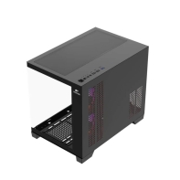 купить Корпус Wintek Nova 520-B TG, mATX, USB 1*3.0/2*2.0, 3*12cm ARGB PWM (контр.   пульт д/у), чёрный в Алматы фото 3